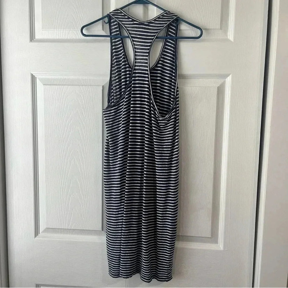Everlane Blue and White Striped Racerback Linen Tank Top Dress Size Small - Picture 4 of 8